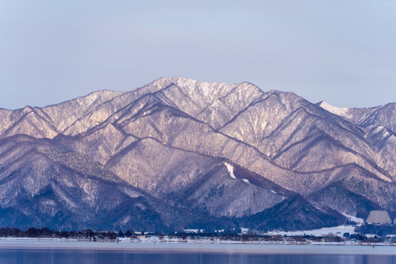 山と湖のパノラマ