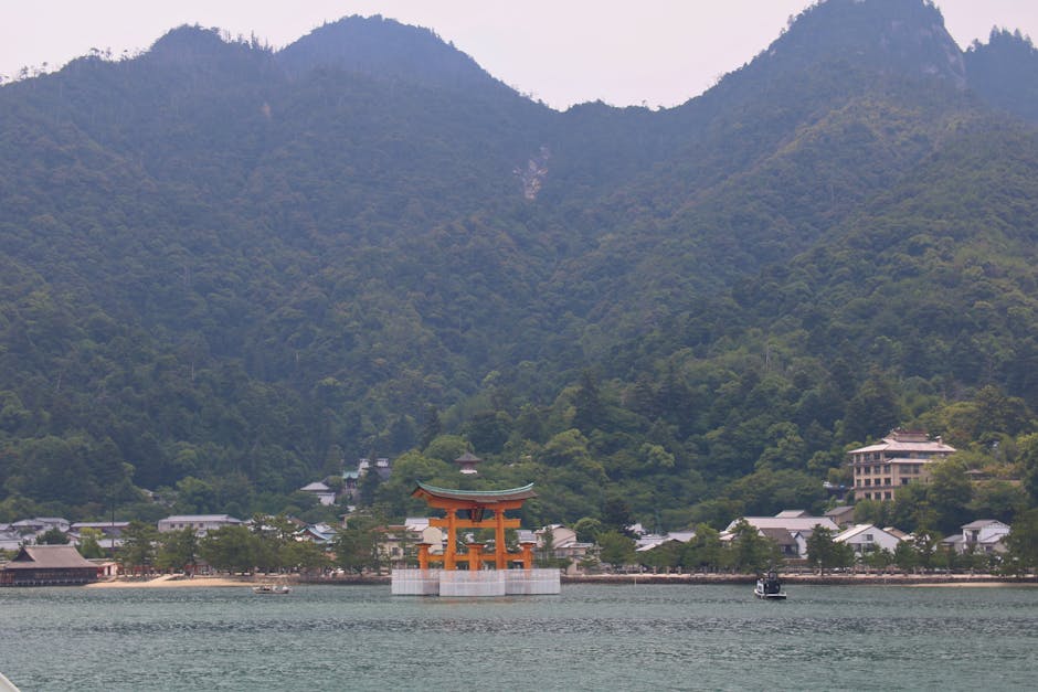 厳島神社の海上大鳥居