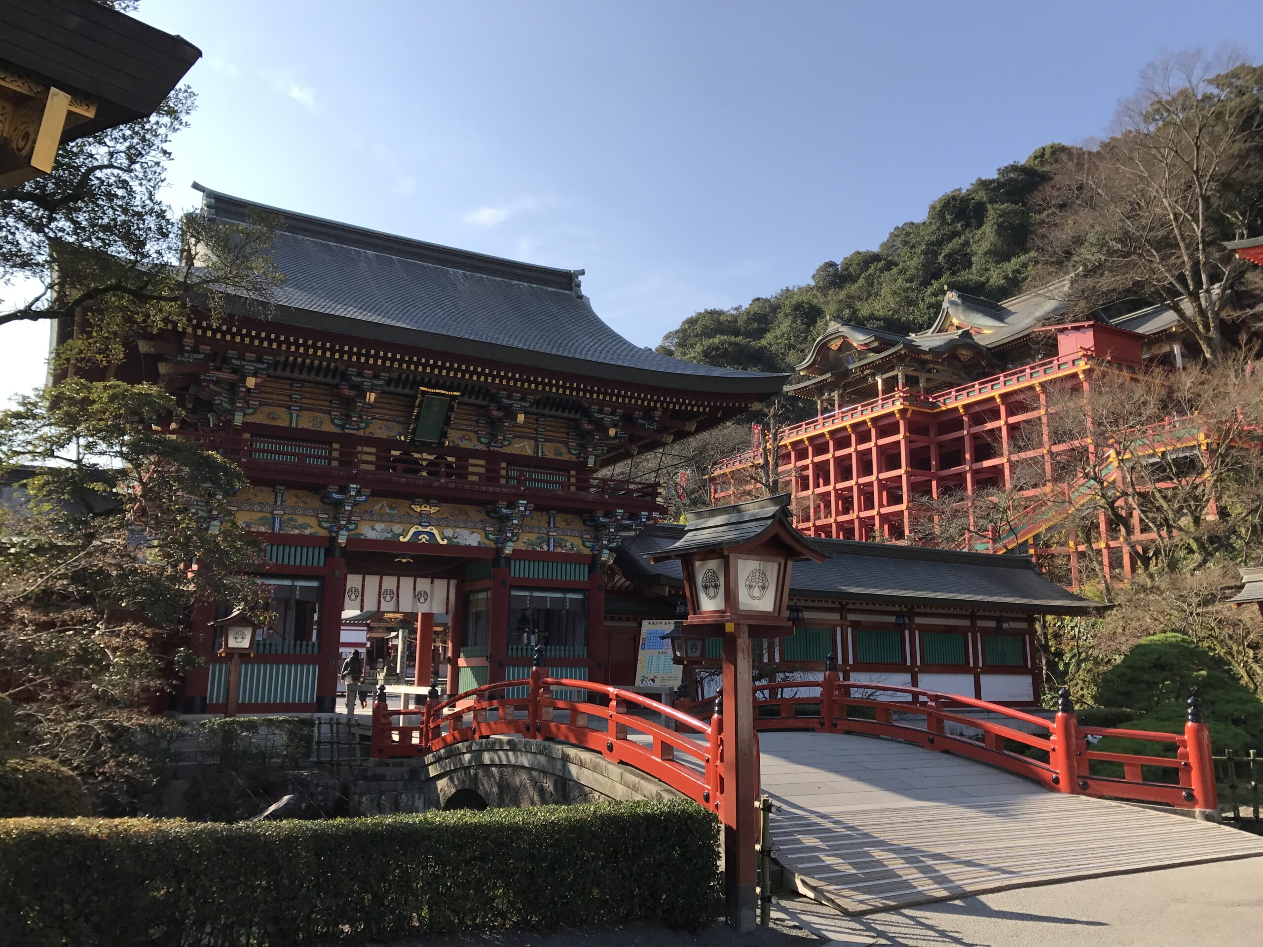 Yutoku Inari Shrine Romon Gate and Main Hall
