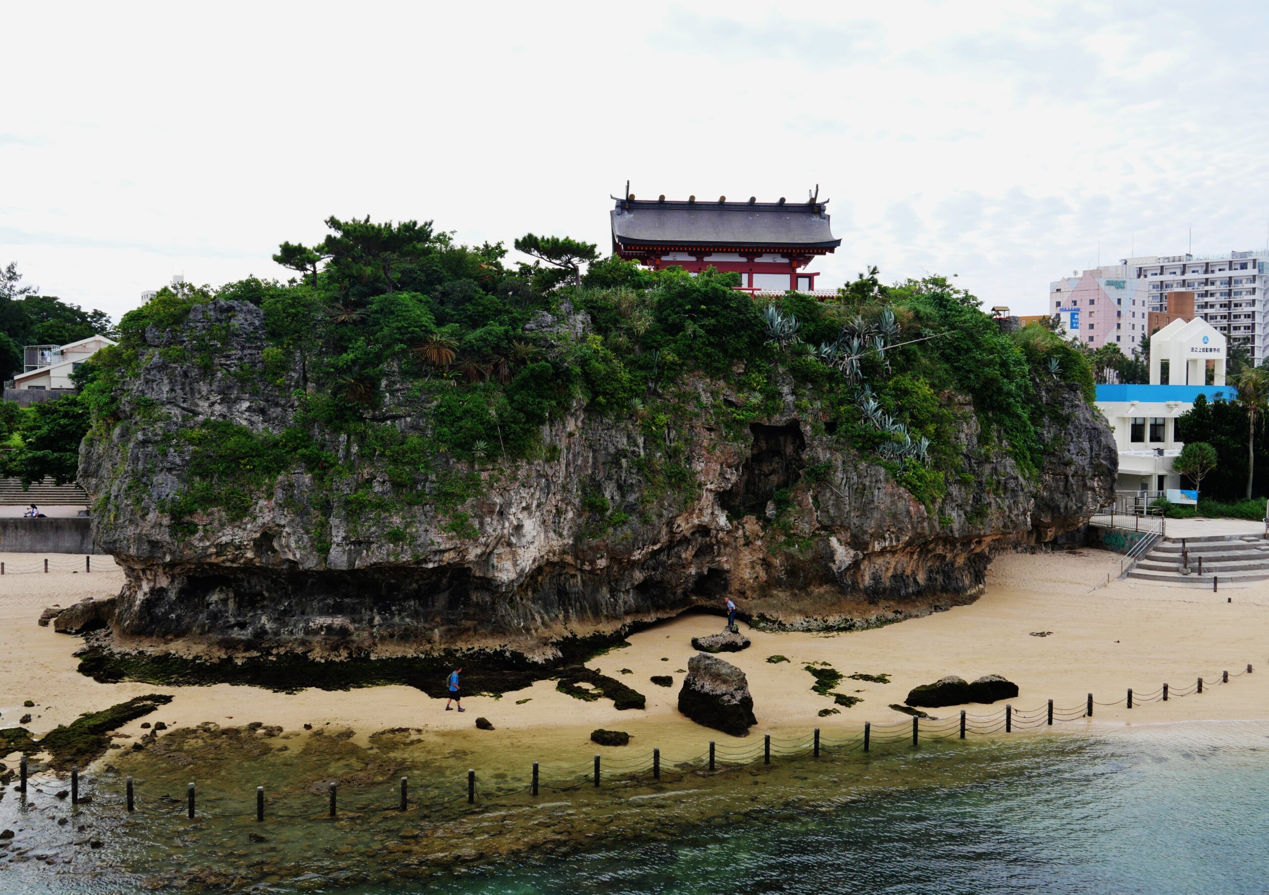 Panoramic seaward view from the Naminoue Shrine cliff