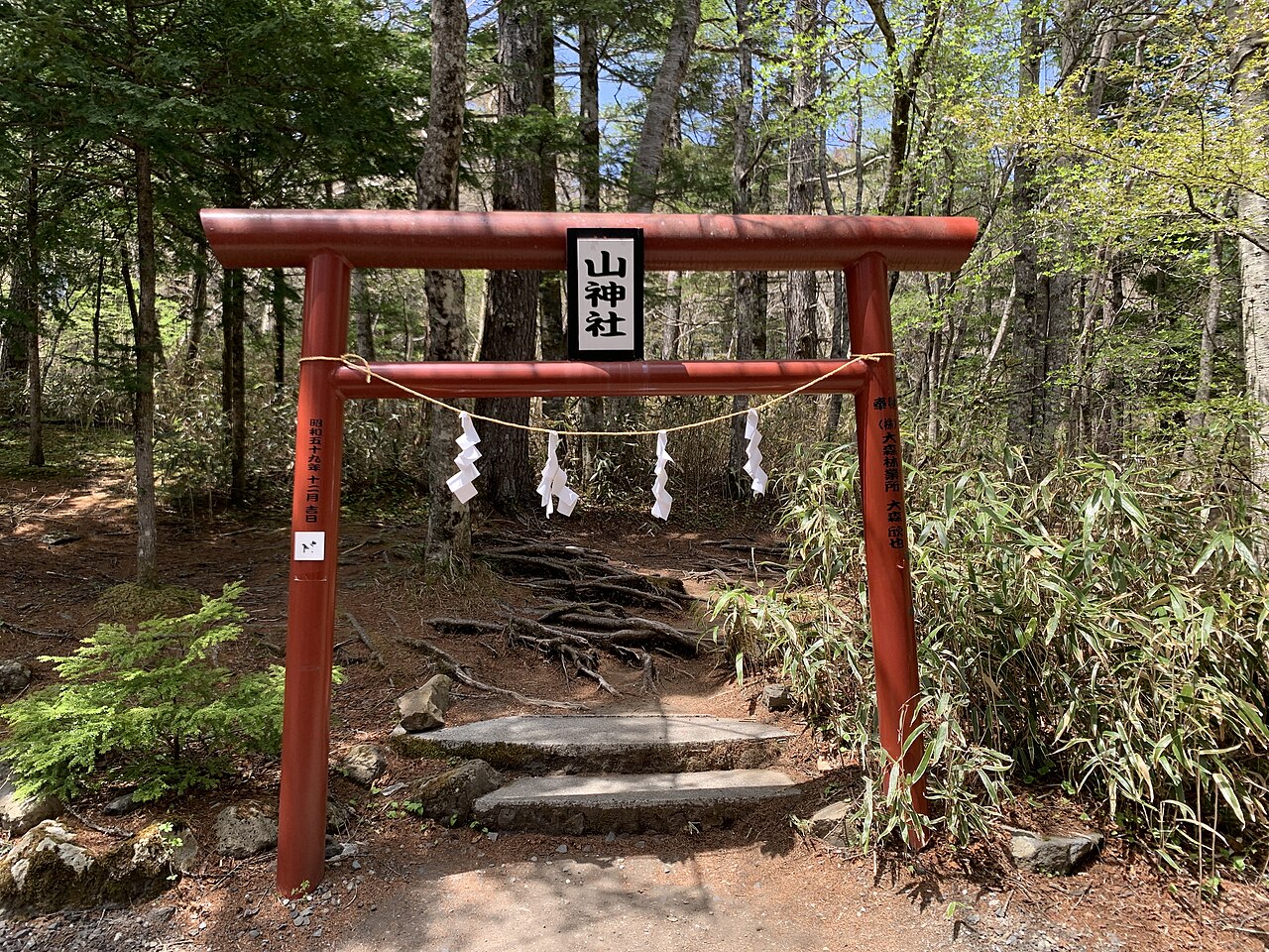 新屋山神社奥宮の鳥居