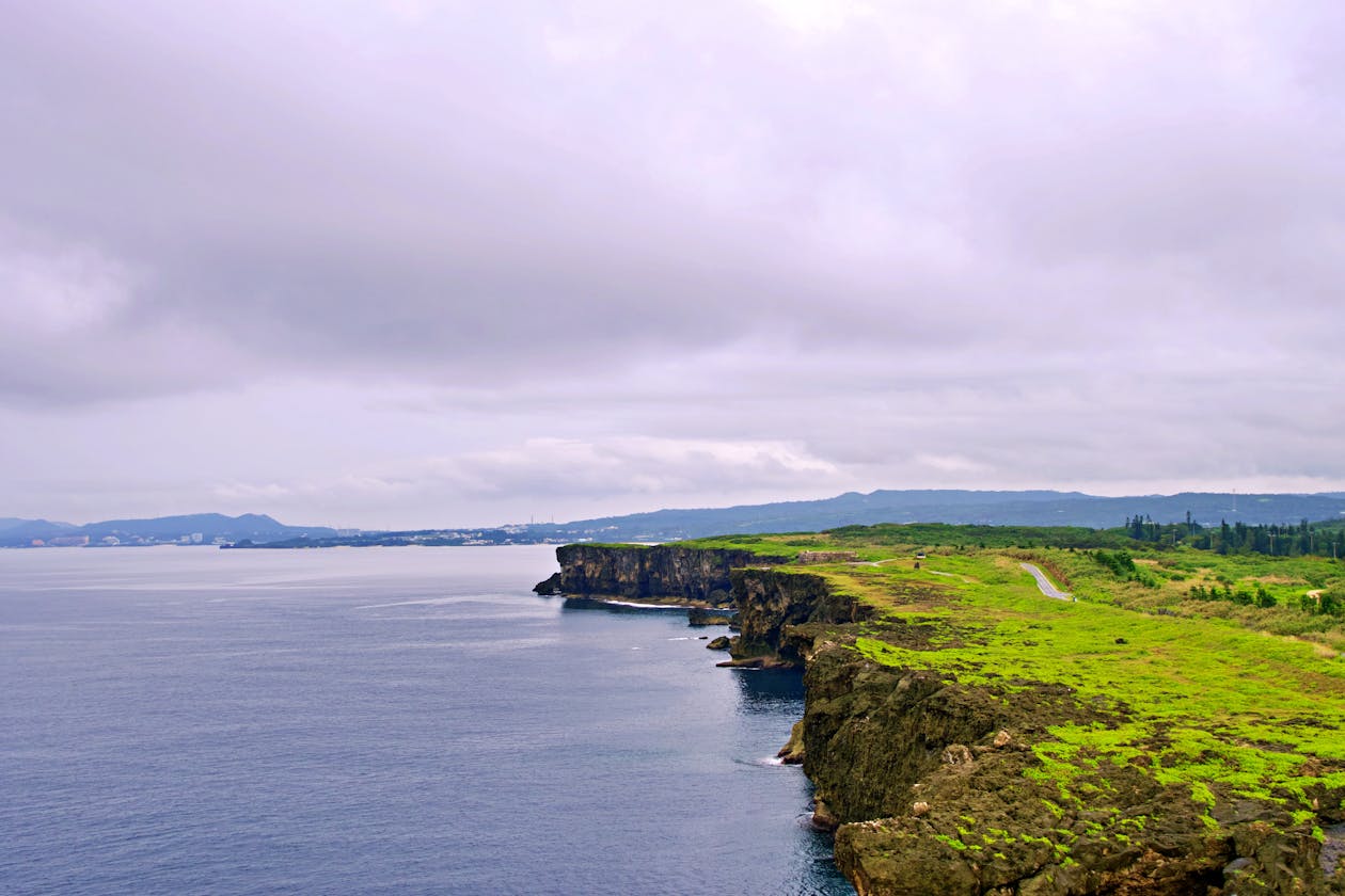 Okinawa's dramatic coastal cliffs (image)