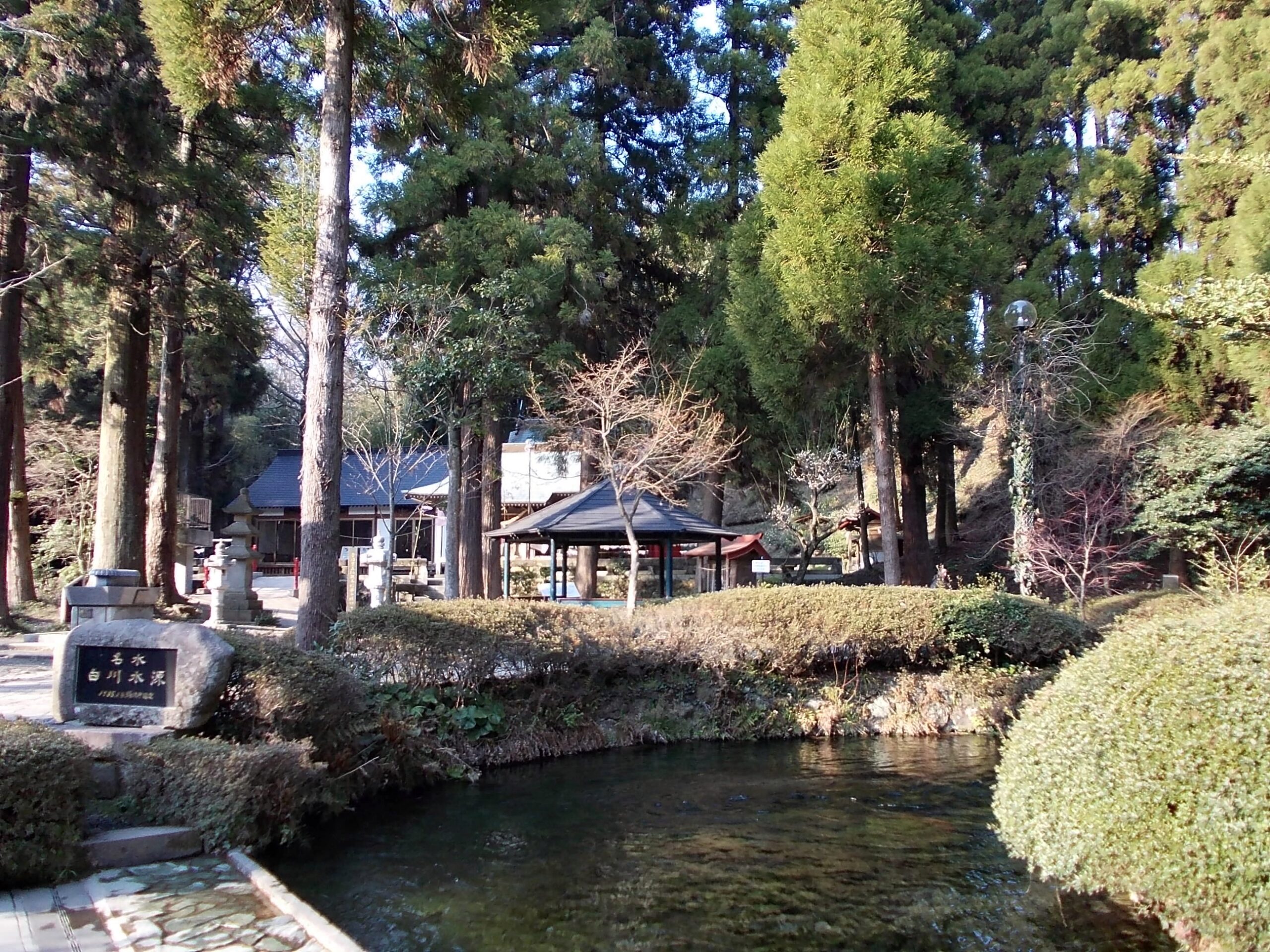 Shirakawa Suigen area and shrine