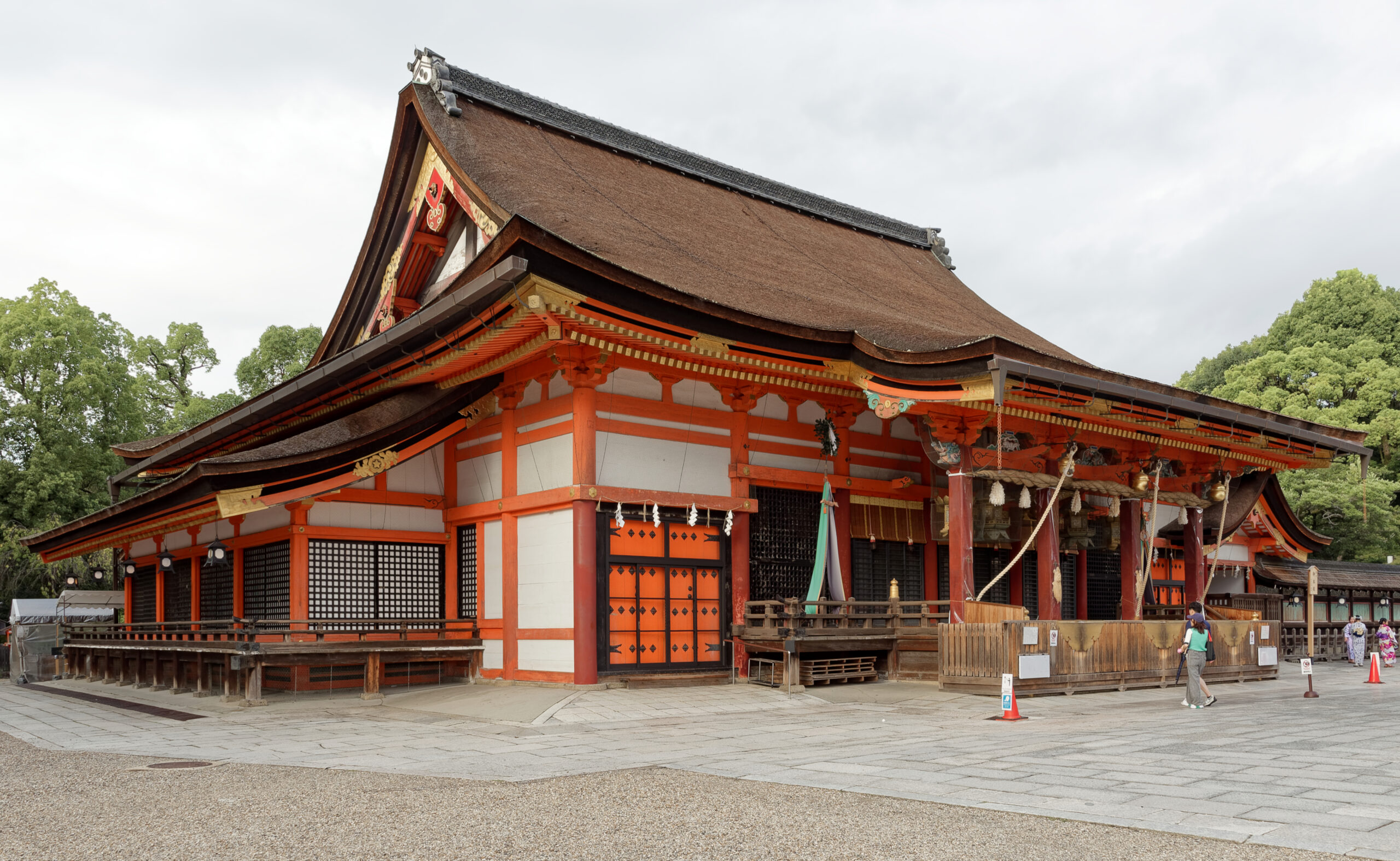 The main hall of Yasaka Shrine