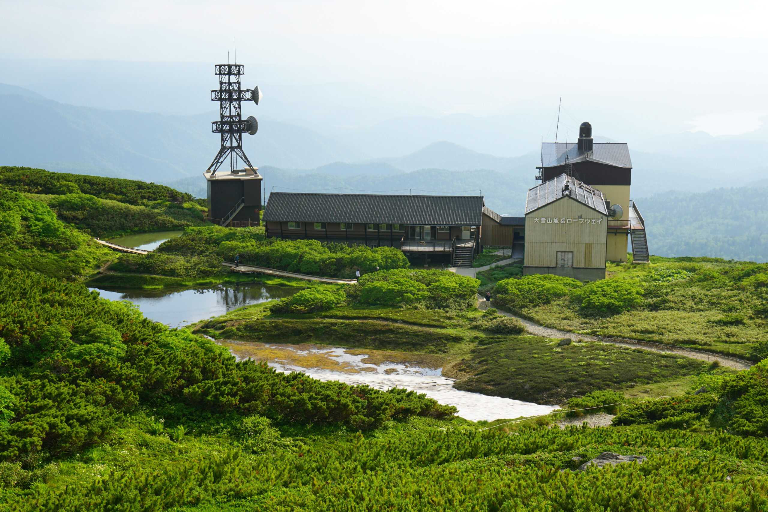 Sugatami Station building at 1,600m