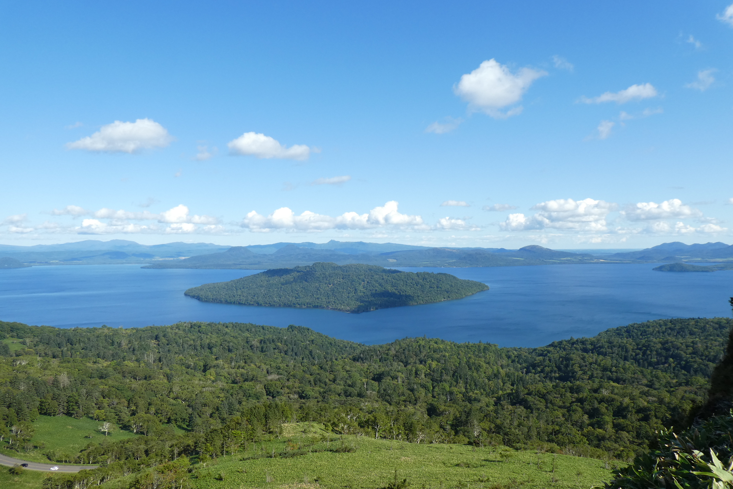Lake Kussharo from Bihoro Pass